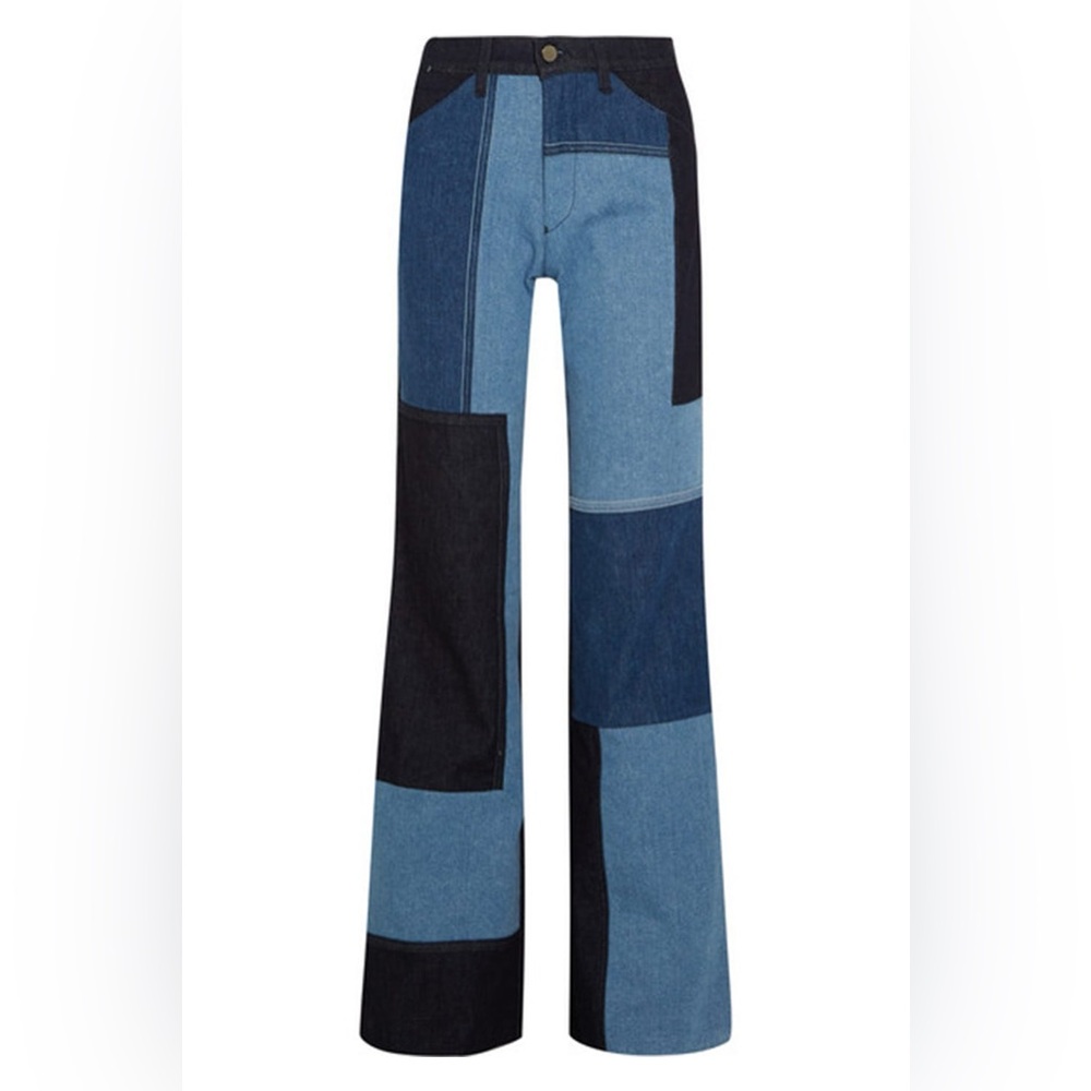 Victoria Beckham blue patch jeans size 27